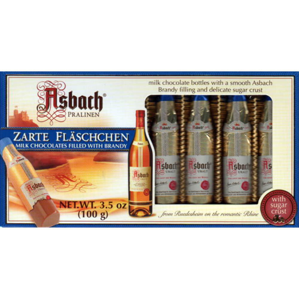 Asbach Leche Brandy Alemán Chocolate Zarte Fläschchen Licor Lleno